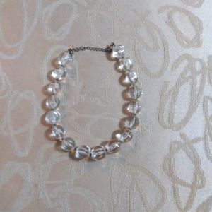 A beautiful clear beaded necklace